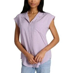 Jacks Girlfriend New York Women's S Sleeveless Rayon Button up Shirt N0923